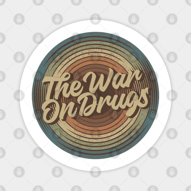 The War On Drugs Vintage Vinyl Magnet by musiconspiracy