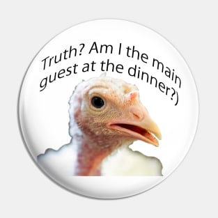 The surprised turkey Pin