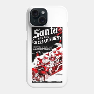 Santa and the Ice Cream Bunny Phone Case