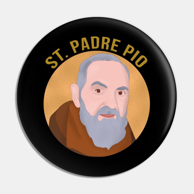 St Padre Pio Pin by DiegoCarvalho