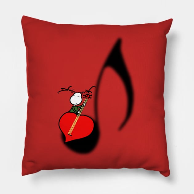 Loving music Pillow by Guastevi