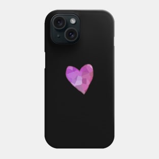 Small Purple Mosaic Heart Phone Case