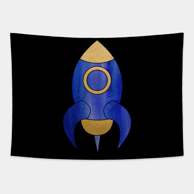 Rocket Art Tapestry by Wanda City