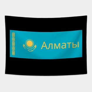 Almaty City in Kazakhstan Flag Tapestry