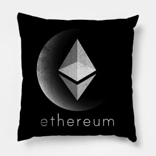 Vintage Ethereum ETH Coin To The Moon Crypto Token Cryptocurrency Blockchain Wallet Birthday Gift For Men Women Kids Pillow