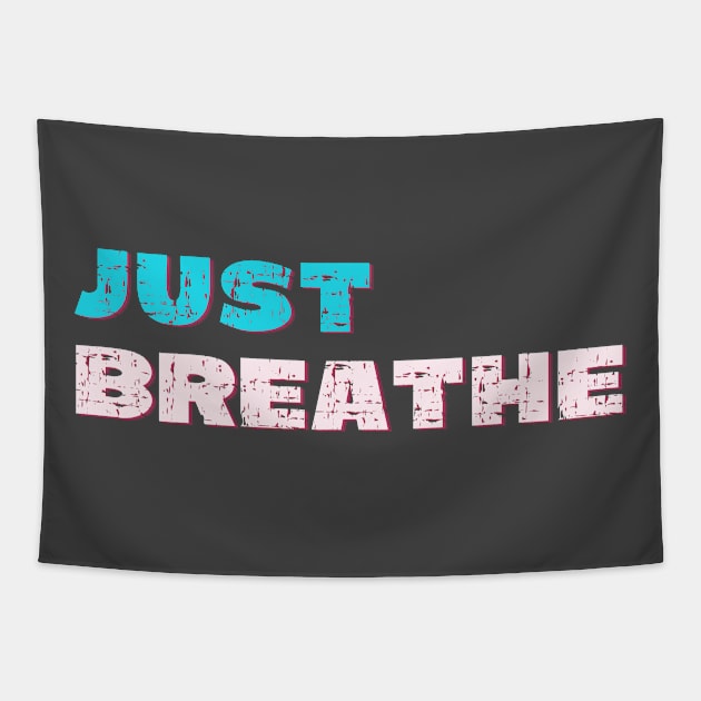 Just breathe Tapestry by Red Yoga