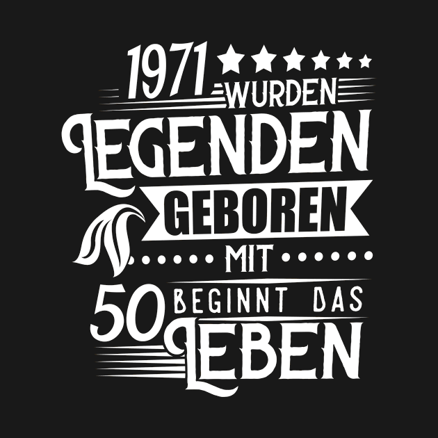 Jahrgang 1971 Geburtstag Männer Frauen by HBfunshirts