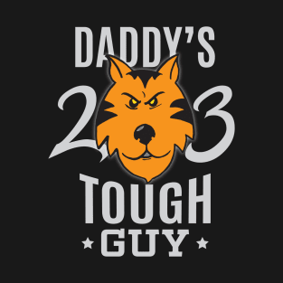 Daddy's Tough Guy - Tiger - Kid's Sports Football Baseball Backetball T-Shirt