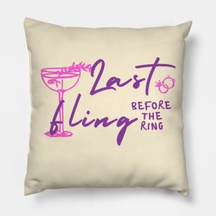 Last Fling Before The Ring Pillow