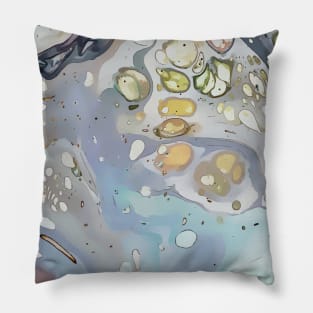 Oil Spill,  Acrylic Organic Textures - WelshDesignsTP001 Pillow