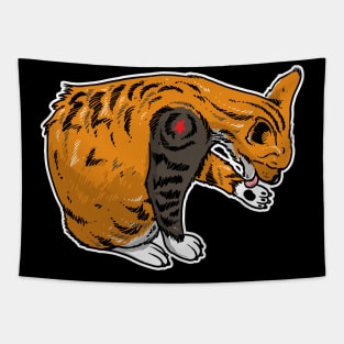 Cat soldier Tapestry