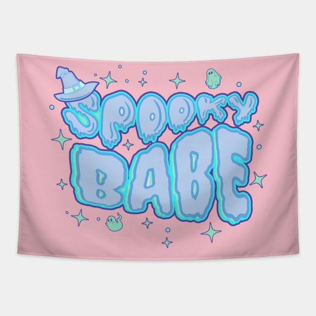 Spooky babe Tapestry by onemoremask