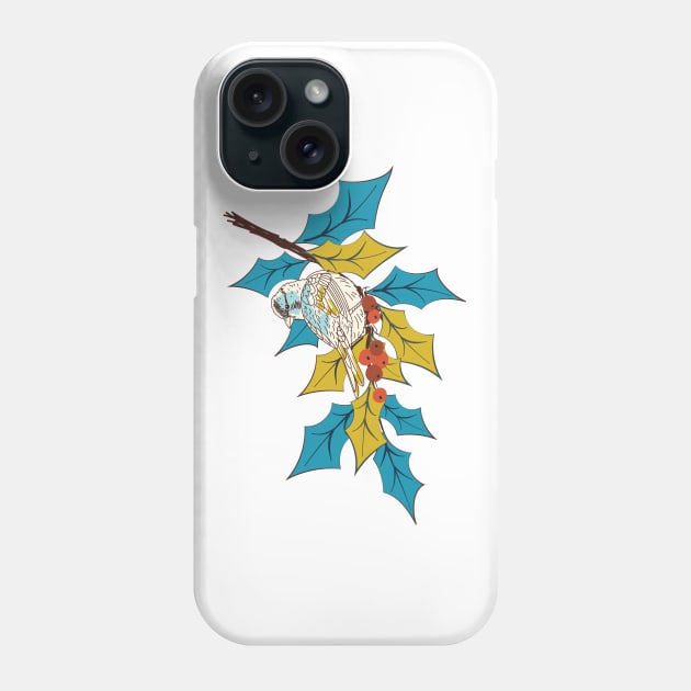 Berries and Birds Phone Case by SWON Design