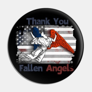 American Flag, American Heroes, Fallen Angels, USA, Patriot, Army, America Salute Pin