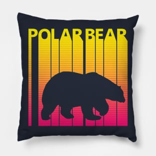 Vintage Retro Polar Bear Gift Pillow