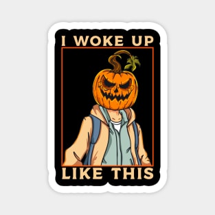 Funny Pumpkin Meme Graphic Men Kids Women Halloween Magnet