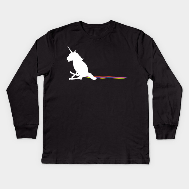 Unicorn Scoot Funny Unicorns Gift Kids Long Sleeve T Shirt