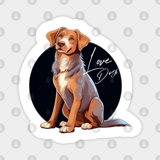 Cute Australian Shepherd Magnet by ArtRoute02