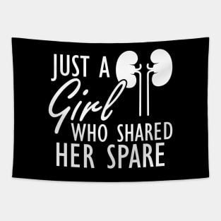 Kidney Donor - Just a girl who shared her spare w Tapestry