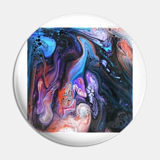 Blue and Purple Swirl Pin