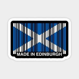 Made in Edinburgh Funny Scottish Flag Magnet