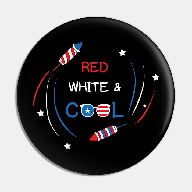 4th Of July Red White And Cool Pin by ssflower