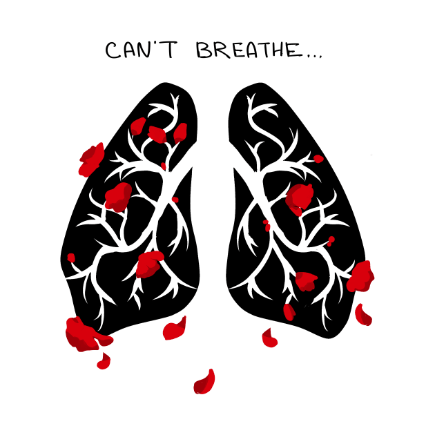 Hanahaki disease - Can't breathe BLACK by Evedashy
