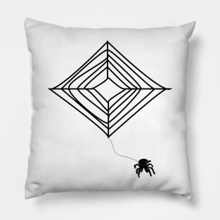 spider web with a spider Pillow