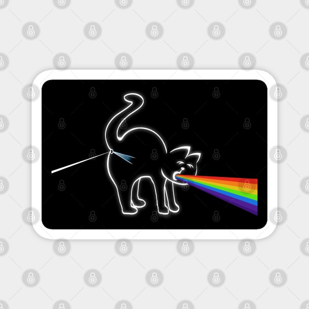 Cat puke dark side Magnet by Brash Ideas