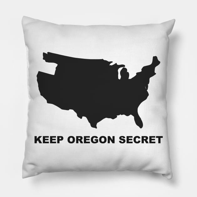 Keep Oregon Secret Pillow by robotfrog