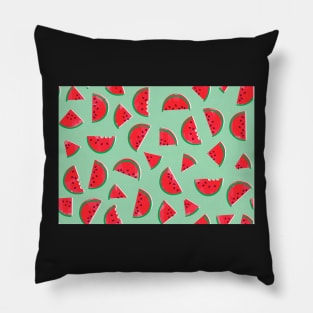 Watercolor Watermelon Pillow