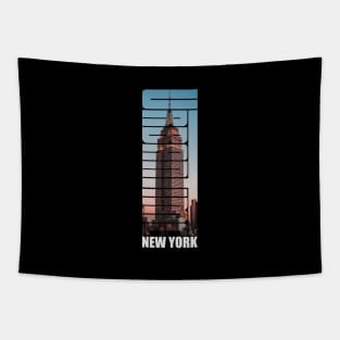 New York City Urban Time Shirt For NY Lover Tapestry