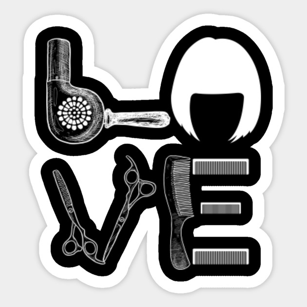 Love With Hairdressing Stuff Hairdresser Shirt Gift Love With