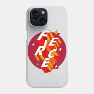 FIERCE 3D Typography Phone Case