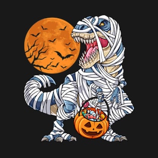 Dinosaur T-Rex Mummy Halloween T-Shirt