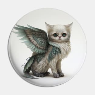 Cute Angel Cat Pin