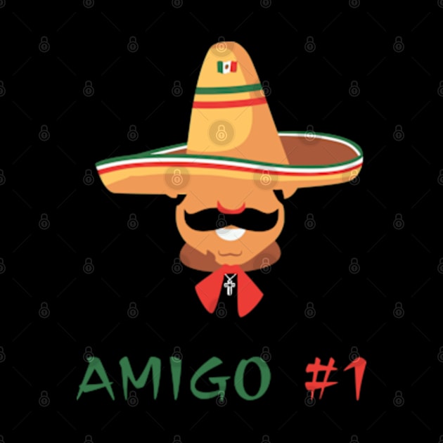 Funny Mexican Amigo #1 Group Matching by Shopinno Shirts