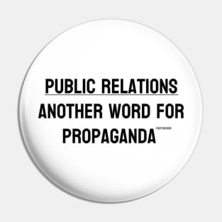 Public Relations is a Rebranding Pin