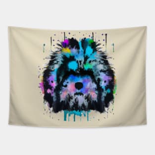 Lhasa Apso Watercolor Art Tapestry