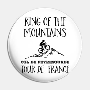 Col De Peyresourde Tour de France King of the mountains Pin