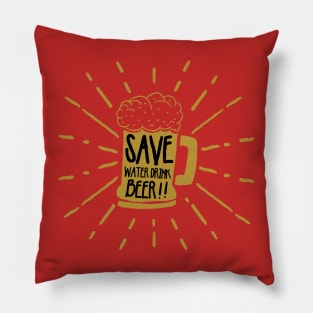 save beer Pillow