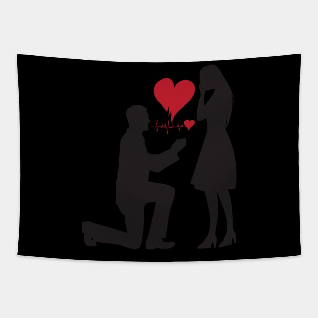 Proposal T-shirt Tapestry by Zooha131