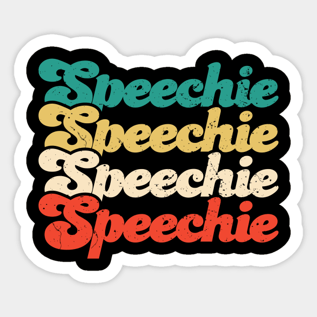 Retro Speechie Speech Therapist Shirt For Slp Retro Speechie Speech Therapist Shirt For Slp