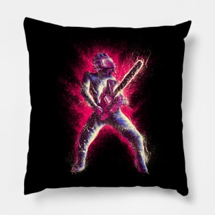 Chainsaw Pink Pillow