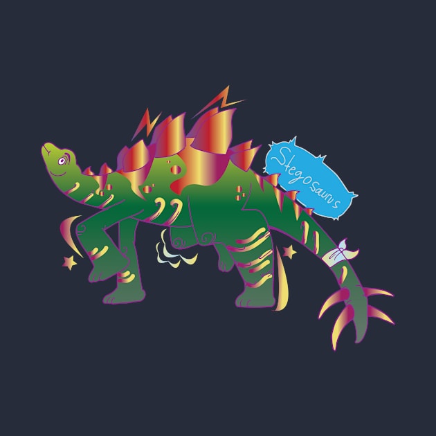 Stegosaurus classic (simple) by DinosauriA