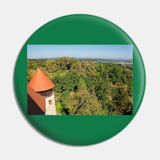 View From Dubovac Castle in Karlovac, Croatia Pin