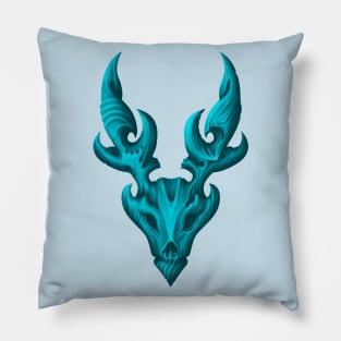 deer skull art Pillow