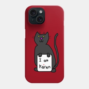 Black Cat and Karen Memes Phone Case