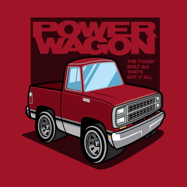 Impact Red - Power Wagon (1980 - White-Based) by jepegdesign