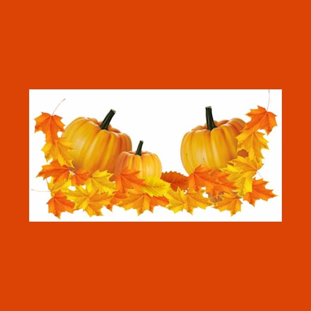 Pumpkins & Leaves by B10Designs